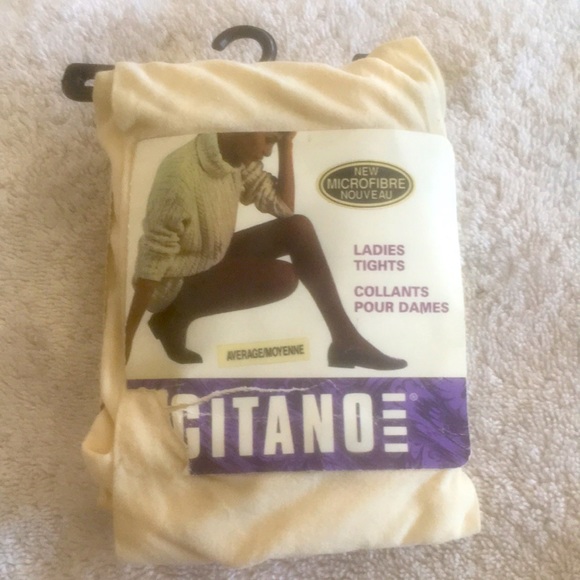 🇨🇦 MICROFIBRE LADIES TIGHTS - IVORY/PEARL - Picture 8 of 15